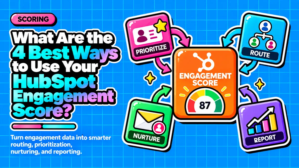 4 best ways to use your HubSpot engagement score: prioritize, route, nurture, report