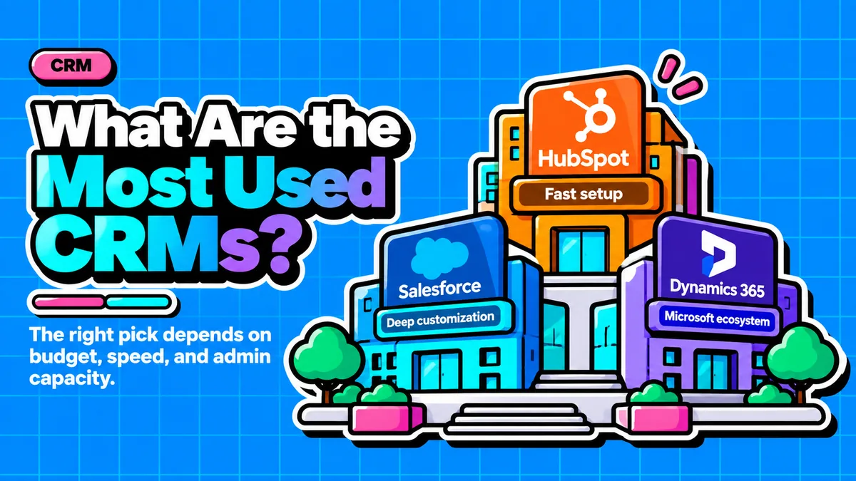 HubSpot, Salesforce and Dynamics 365 compared side by side