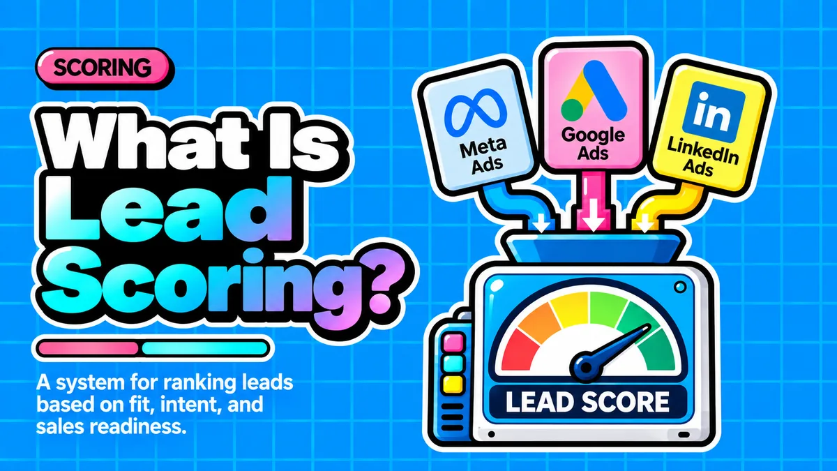 What is lead scoring: a system for ranking leads based on fit, intent and sales readiness