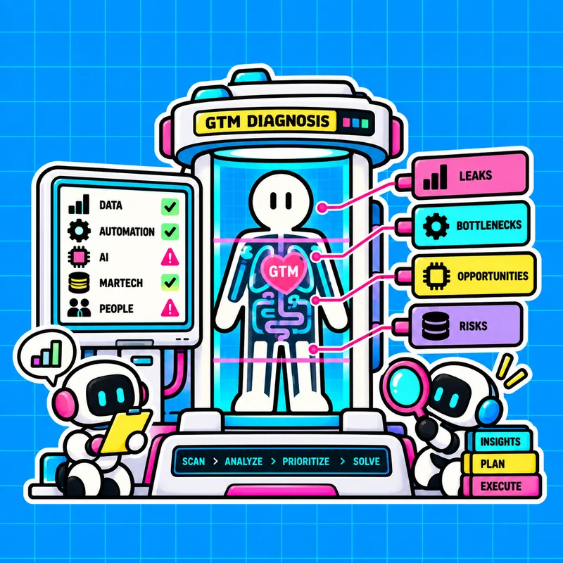 GTM diagnosis pipeline: scan, analyze, prioritize, solve